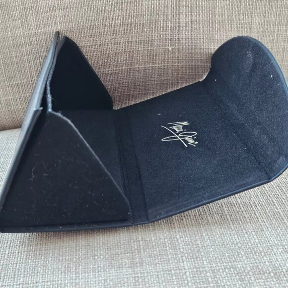 Maui Jim Eyewear Case Black Trifold Semi Hard Case for Glasses - Picture 9 of 11